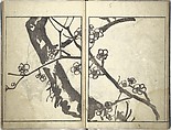 Bunpō Picture Album (Bunpō gafu) 文鳳画譜, First Series, Kawamura Bunpō 河村文鳳 (Japanese, 1779–1821), Set of three woodblock printed books; ink and color on paper, Japan