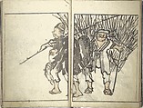 Bunpō Picture Album (Bunpō gafu) 文鳳画譜, First Series, Kawamura Bunpō 河村文鳳 (Japanese, 1779–1821), Set of three woodblock printed books; ink and color on paper, Japan