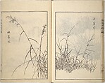 Guide to Chinese Painting, Second Series (Kanga shinan nihen), Illustrations by Kawamura Bunpō (Japanese, 1779–1821), Set of three woodblock printed books; ink and color on paper, Japan