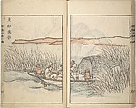 Guide to Chinese Painting, Second Series (Kanga shinan nihen), Illustrations by Kawamura Bunpō (Japanese, 1779–1821), Set of three woodblock printed books; ink and color on paper, Japan