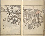 Guide to Chinese Painting, Second Series (Kanga shinan nihen), Illustrations by Kawamura Bunpō (Japanese, 1779–1821), Set of three woodblock printed books; ink and color on paper, Japan