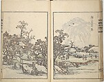 Guide to Chinese Painting, Second Series (Kanga shinan nihen), Illustrations by Kawamura Bunpō (Japanese, 1779–1821), Set of three woodblock printed books; ink and color on paper, Japan