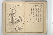 The Four Worthies (Plum, Bamboo, Orchid, Chrysanthemum) (Shikunshi) 竹洞四君子, Nakabayashi Chikutō 中林竹洞 (Japanese, 1776–1853), Set of two woodblock printed books bound as one; ink on paper, Japan