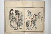 Customs of the Eastern Capital (Edo) (Azuma no teburi) あづまの手ぶり, Onishi Chinnen 大西椿年 (Japanese, 1792–1851), Woodblock printed book; ink and color with hand-coloring (?) on paper, Japan