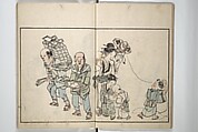 Customs of the Eastern Capital (Edo) (Azuma no teburi) あづまの手ぶり, Onishi Chinnen 大西椿年 (Japanese, 1792–1851), Woodblock printed book; ink and color with hand-coloring (?) on paper, Japan