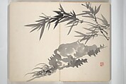 Chinzan Picture Album (Chinzan-ō gafu) 椿山翁畫譜, Tsubaki Chinzan 椿椿山 (Japanese, 1801–1854), Accordion album; ink and color on paper, Japan