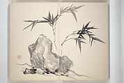 Chinzan Picture Album (Chinzan-ō gafu) 椿山翁畫譜, Tsubaki Chinzan 椿椿山 (Japanese, 1801–1854), Accordion album; ink and color on paper, Japan