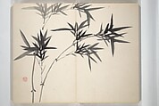 Chinzan Picture Album (Chinzan-ō gafu) 椿山翁畫譜, Tsubaki Chinzan 椿椿山 (Japanese, 1801–1854), Accordion album; ink and color on paper, Japan