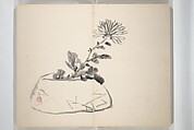 Chinzan Picture Album (Chinzan-ō gafu) 椿山翁畫譜, Tsubaki Chinzan 椿椿山 (Japanese, 1801–1854), Accordion album; ink and color on paper, Japan