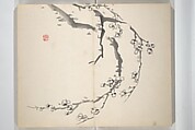 Chinzan Picture Album (Chinzan-ō gafu) 椿山翁畫譜, Tsubaki Chinzan 椿椿山 (Japanese, 1801–1854), Accordion album; ink and color on paper, Japan