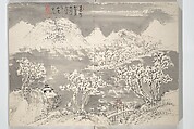 Album of Marvelous Landscapes (Kikanchō), Painting by Tanomura Chokunyū (Japanese, 1814–1907), Accordion album; ink and color on paper, Japan