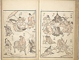 Picture Album of the Floating World (Ukiyo efu) 浮世画譜, Keisai Eisen 渓斎英泉 (Japanese, 1790–1848), Set of three woodblock printed books; ink and color on paper, Japan