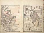 Picture Album of the Floating World (Ukiyo efu) 浮世画譜, Keisai Eisen 渓斎英泉 (Japanese, 1790–1848), Set of three woodblock printed books; ink and color on paper, Japan