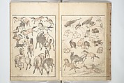 Picture Album of the Floating World (Ukiyo efu) 浮世画譜, Keisai Eisen 渓斎英泉 (Japanese, 1790–1848), Set of three woodblock printed books; ink and color on paper, Japan