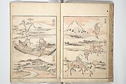 Picture Album of the Floating World (Ukiyo efu) 浮世画譜, Keisai Eisen 渓斎英泉 (Japanese, 1790–1848), Set of three woodblock printed books; ink and color on paper, Japan