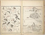 Picture Album of the Floating World (Ukiyo efu) 浮世画譜, Keisai Eisen 渓斎英泉 (Japanese, 1790–1848), Set of three woodblock printed books; ink and color on paper, Japan