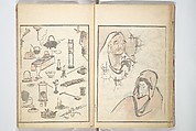 Picture Album of the Floating World (Ukiyo efu) 浮世画譜, Keisai Eisen 渓斎英泉 (Japanese, 1790–1848), Set of three woodblock printed books; ink and color on paper, Japan