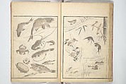 Picture Album of the Floating World (Ukiyo efu) 浮世画譜, Keisai Eisen 渓斎英泉 (Japanese, 1790–1848), Set of three woodblock printed books; ink and color on paper, Japan