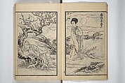 Drawings by the Drunken Fuyō (Gazu sui Fuyō) 画図酔芙蓉, Suzuki Fuyō 鈴木芙蓉 (Japanese, 1749–1816), Set of three woodblock printed books bound as a single volume; ink on paper, Japan