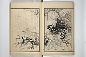 Drawings by the Drunken Fuyō (Gazu sui Fuyō) 画図酔芙蓉, Suzuki Fuyō 鈴木芙蓉 (Japanese, 1749–1816), Set of three woodblock printed books bound as a single volume; ink on paper, Japan
