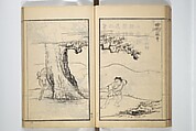 Drawings by the Drunken Fuyō (Gazu sui Fuyō) 画図酔芙蓉, Suzuki Fuyō 鈴木芙蓉 (Japanese, 1749–1816), Set of three woodblock printed books bound as a single volume; ink on paper, Japan