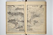 Drawings by the Drunken Fuyō (Gazu sui Fuyō) 画図酔芙蓉, Suzuki Fuyō 鈴木芙蓉 (Japanese, 1749–1816), Set of three woodblock printed books bound as a single volume; ink on paper, Japan