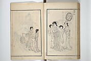Drawings by the Drunken Fuyō (Gazu sui Fuyō) 画図酔芙蓉, Suzuki Fuyō 鈴木芙蓉 (Japanese, 1749–1816), Set of three woodblock printed books bound as a single volume; ink on paper, Japan