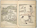 Ichirō Picture Album (Ichirō gafu) 一老画譜, Yashima Gakutei 八島岳亭 (Japanese, 1786?–1868), Woodblock printed book; ink and color on paper, Japan