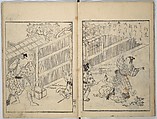 Picture Book of Gold Brocades (Ehon kokinran) 絵本古錦蘭, Suzuki Harunobu (Japanese, 1725–1770), Set of three woodblock printed books; ink on paper, Japan