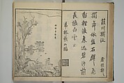 Primer on Eight Varieties of Painting (Hasshu gafu) 八集画譜, Unidentified Artists, Japanese, Set of five woodblock printed books; ink on paper, Japan