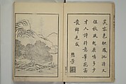 Primer on Eight Varieties of Painting (Hasshu gafu) 八集画譜, Unidentified Artists, Japanese, Set of five woodblock printed books; ink on paper, Japan