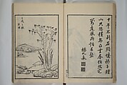 Primer on Eight Varieties of Painting (Hasshu gafu) 八集画譜, Unidentified Artists, Japanese, Set of five woodblock printed books; ink on paper, Japan