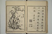Primer on Eight Varieties of Painting (Hasshu gafu) 八集画譜, Unidentified Artists, Japanese, Set of five woodblock printed books; ink on paper, Japan