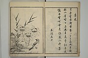 Primer on Eight Varieties of Painting (Hasshu gafu) 八集画譜, Unidentified Artists, Japanese, Set of five woodblock printed books; ink on paper, Japan