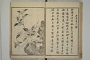 Primer on Eight Varieties of Painting (Hasshu gafu) 八集画譜, Unidentified Artists, Japanese, Set of five woodblock printed books; ink on paper, Japan