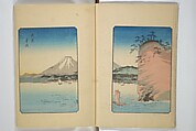 One Hundred Views of Mount Fuji (Fujimi hyakuzu) 富士見百図, Utagawa Hiroshige 歌川広重 (Japanese, Tokyo (Edo) 1797–1858 Tokyo (Edo)), Woodblock printed book; ink and color on paper, Japan