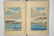 One Hundred Views of Mount Fuji (Fujimi hyakuzu) 富士見百図, Utagawa Hiroshige 歌川広重 (Japanese, Tokyo (Edo) 1797–1858 Tokyo (Edo)), Woodblock printed book; ink and color on paper, Japan