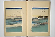 One Hundred Views of Mount Fuji (Fujimi hyakuzu) 富士見百図, Utagawa Hiroshige 歌川広重 (Japanese, Tokyo (Edo) 1797–1858 Tokyo (Edo)), Woodblock printed book; ink and color on paper, Japan