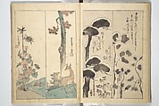 Traces of Kenzan's Brush (Kenzan iboku) 乾山遺墨, Woodblock printed book; ink and color on paper, Japan