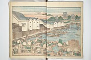 Picture Album of Road Pictures (of the Tōkaidō Road) (Dōchū gafu) 道中画譜, Totoya Hokkei 魚屋北渓 (Japanese, 1780–1850), Woodblock printed book; ink and color on paper, Japan