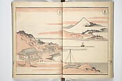Picture Album of Road Pictures (of the Tōkaidō Road) (Dōchū gafu) 道中画譜, Totoya Hokkei 魚屋北渓 (Japanese, 1780–1850), Woodblock printed book; ink and color on paper, Japan