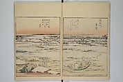 Picture Book of the Pleasures of the East (Ehon azuma asobi) 画本東都遊, Katsushika Hokusai 葛飾北斎 (Japanese, Tokyo (Edo) 1760–1849 Tokyo (Edo)), Set of two woodblock printed books; ink and color on paper, Japan