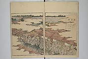 Picture Book of the Pleasures of the East (Ehon azuma asobi) 画本東都遊, Katsushika Hokusai 葛飾北斎 (Japanese, Tokyo (Edo) 1760–1849 Tokyo (Edo)), Set of two woodblock printed books; ink and color on paper, Japan