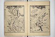 An Illustrated New Edition of Suikoden (The Water Margin) (Shinpen suiko gaden) 新編水滸画伝, Katsushika Hokusai 葛飾北斎 (Japanese, Tokyo (Edo) 1760–1849 Tokyo (Edo)), Set of four woodblock printed books; ink on paper, Japan