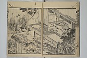 Loyal Songs of Itako (Chūkō itakobushi)  忠孝潮来府志, Katsushika Hokusai 葛飾北斎 (Japanese, Tokyo (Edo) 1760–1849 Tokyo (Edo)), Set of five woodblock printed books; ink on paper, Japan