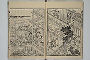 Loyal Songs of Itako (Chūkō itakobushi)  忠孝潮来府志, Katsushika Hokusai 葛飾北斎 (Japanese, Tokyo (Edo) 1760–1849 Tokyo (Edo)), Set of five woodblock printed books; ink on paper, Japan