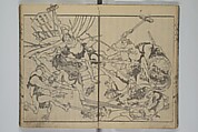 The Mountains of Husband and Wife (Onyo imoseyama) 阥阦妹背山, Katsushika Hokusai 葛飾北斎 (Japanese, Tokyo (Edo) 1760–1849 Tokyo (Edo)), Set of six woodblock printed books; ink on paper, Japan