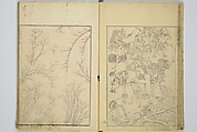 Transmitting the Spirit, Revealing the Form of Things, Volume 1 to 15 of Hokusai Sketchbooks (Denshin kaishu: Hokusai manga, shohen–jugohen) 伝神開手北斎漫画 初編-十五編, Katsushika Hokusai 葛飾北斎 (Japanese, Tokyo (Edo) 1760–1849 Tokyo (Edo)), Set of fifteen woodblock printed books; ink and color on paper, Japan
