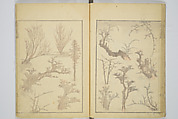Transmitting the Spirit, Revealing the Form of Things, Volume 1 to 15 of Hokusai Sketchbooks (Denshin kaishu: Hokusai manga, shohen–jugohen) 伝神開手北斎漫画 初編-十五編, Katsushika Hokusai 葛飾北斎 (Japanese, Tokyo (Edo) 1760–1849 Tokyo (Edo)), Set of fifteen woodblock printed books; ink and color on paper, Japan