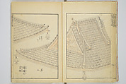 Transmitting the Spirit, Revealing the Form of Things, Volume 1 to 15 of Hokusai Sketchbooks (Denshin kaishu: Hokusai manga, shohen–jugohen) 伝神開手北斎漫画 初編-十五編, Katsushika Hokusai 葛飾北斎 (Japanese, Tokyo (Edo) 1760–1849 Tokyo (Edo)), Set of fifteen woodblock printed books; ink and color on paper, Japan